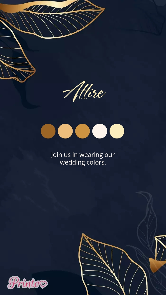 Código de vestimenta para la boda - Boceto 1