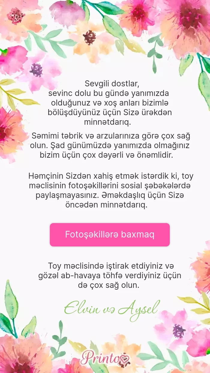 Toy foto hesabatı - Şablon 1