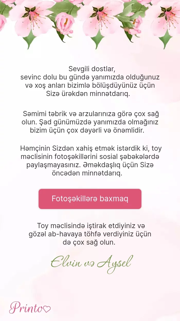 Toy foto hesabatı - Şablon 1