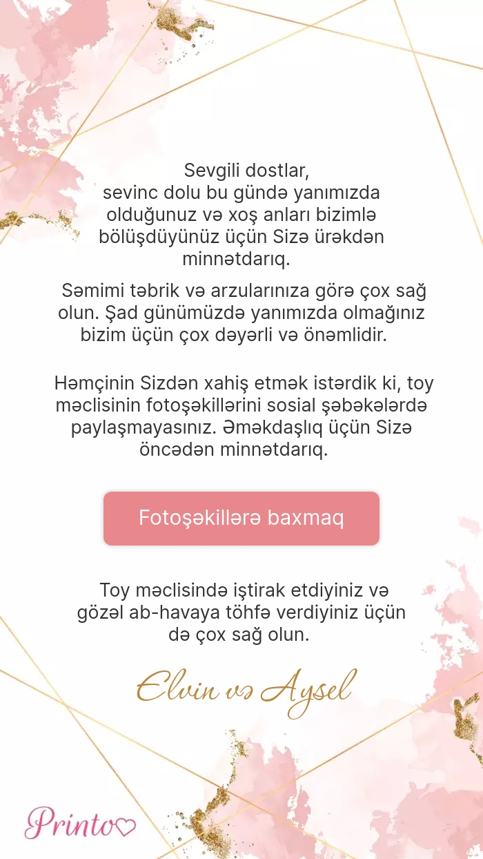 Toy foto hesabatı - Şablon 1