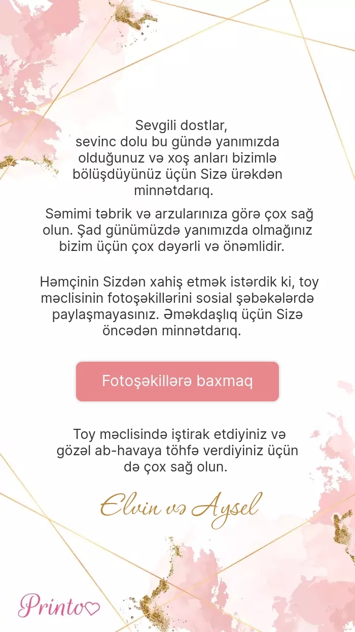 Toy foto hesabatı - Şablon 1