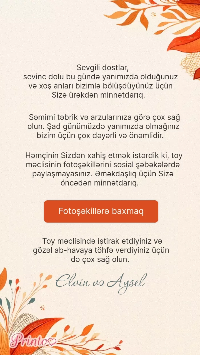 Toy foto hesabatı - Şablon 1