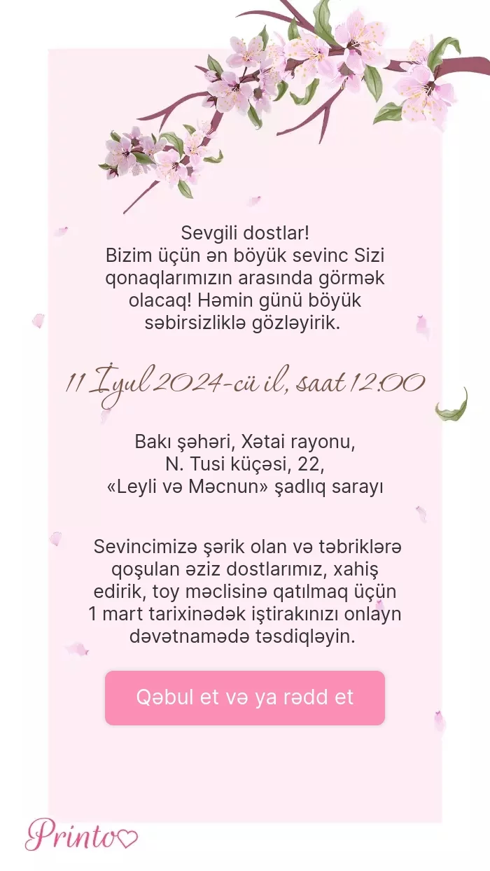 İştirak təsdiqi - Şablon 1