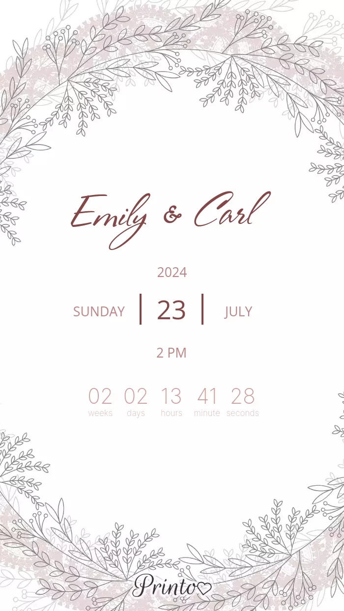 Wedding Invitation - Layout 1