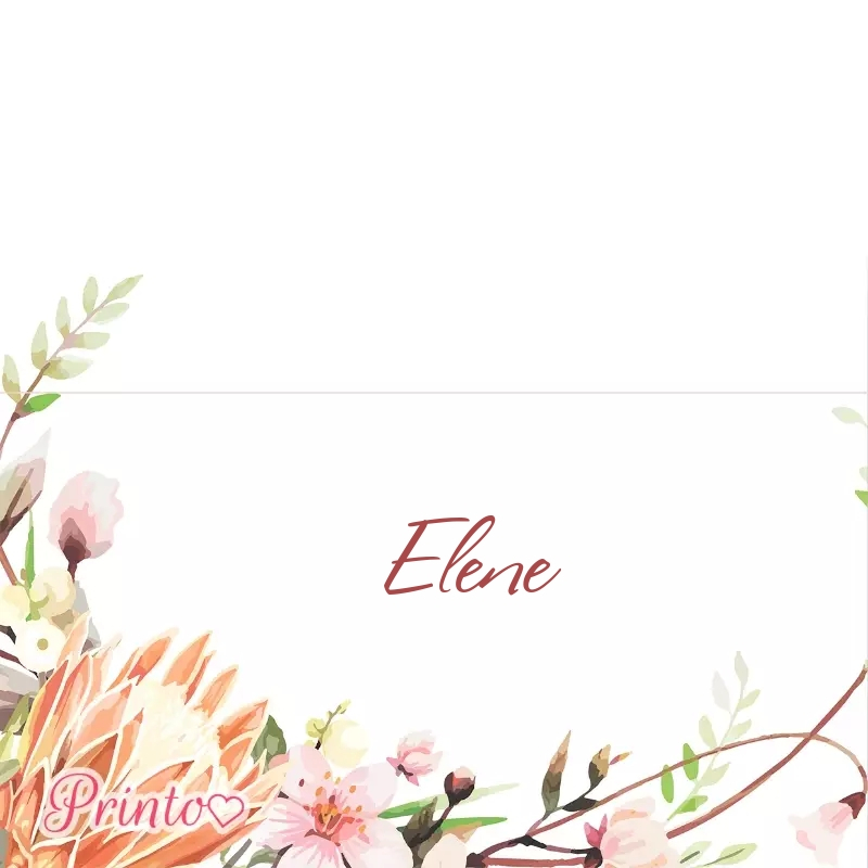 Place card template "Bright summer"