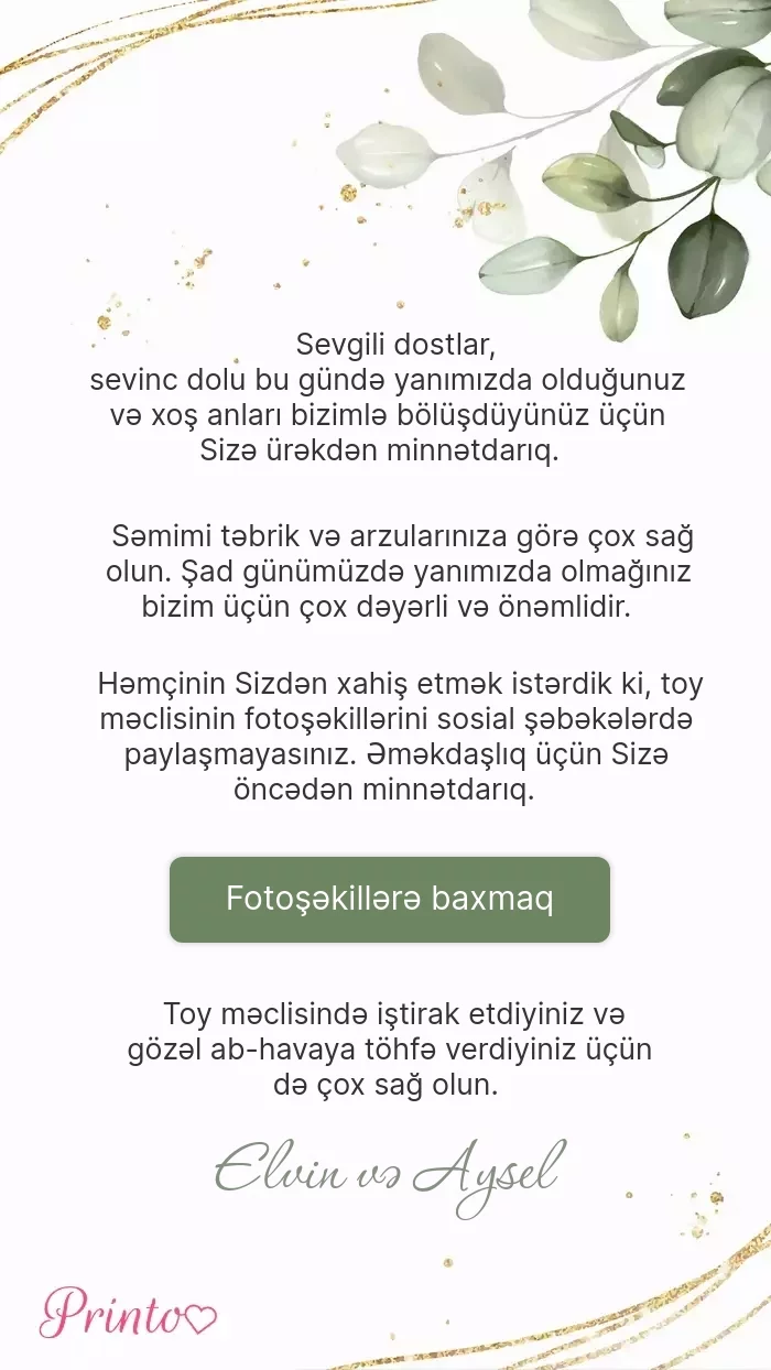 Toy foto hesabatı - Şablon 1