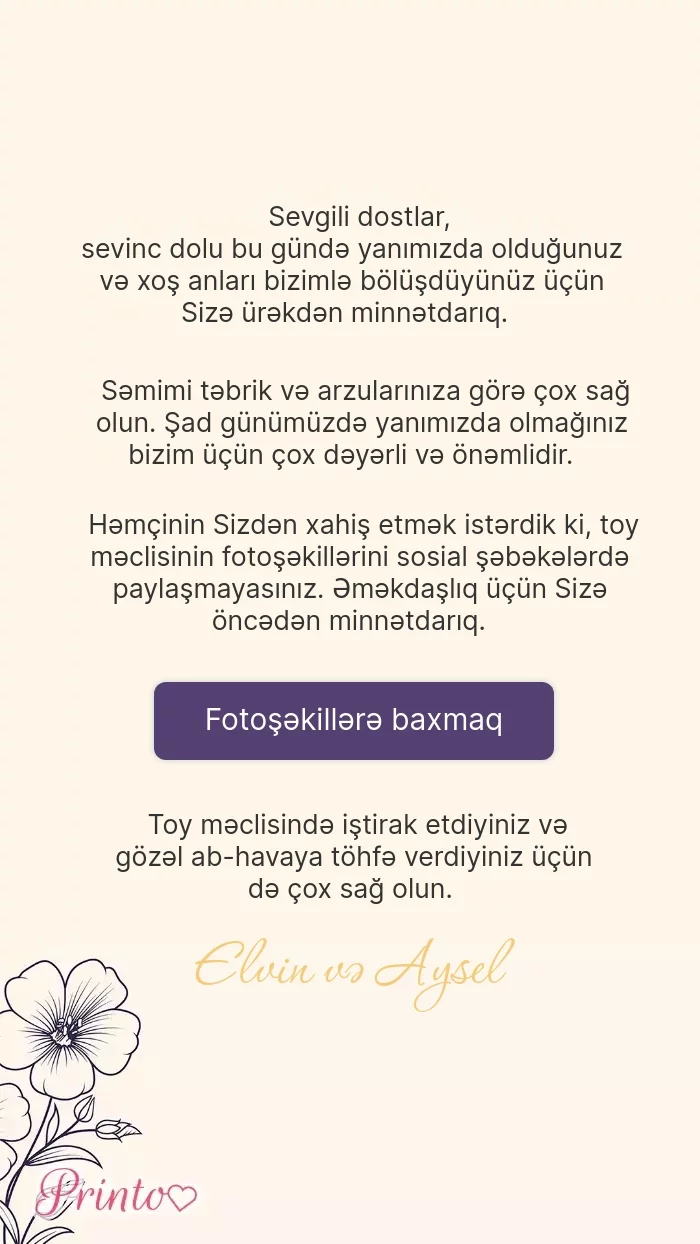 Toy foto hesabatı - Şablon 1