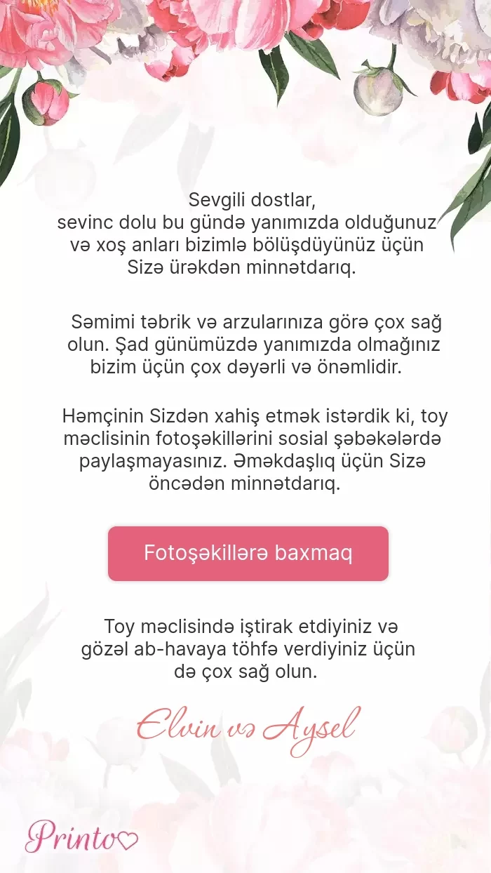 Toy foto hesabatı - Şablon 1