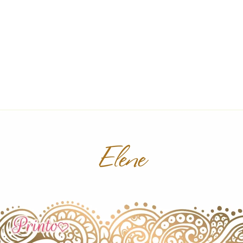 Place card template "Golden hour"
