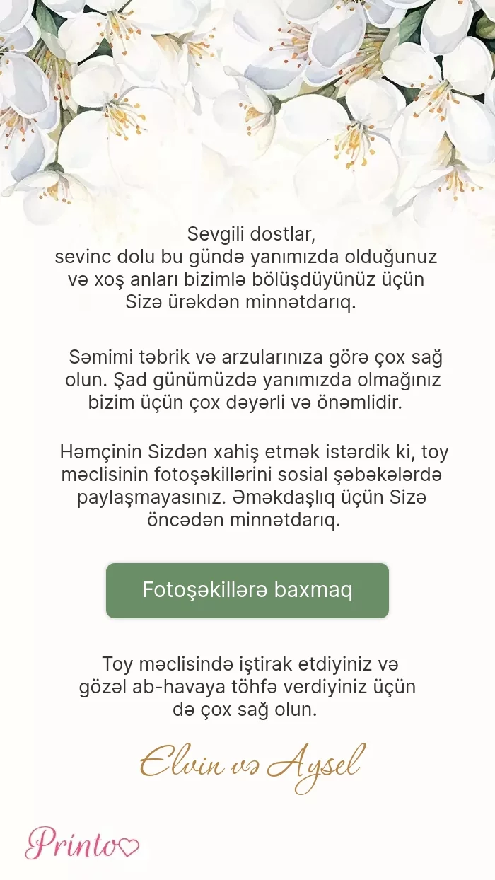 Toy foto hesabatı - Şablon 1