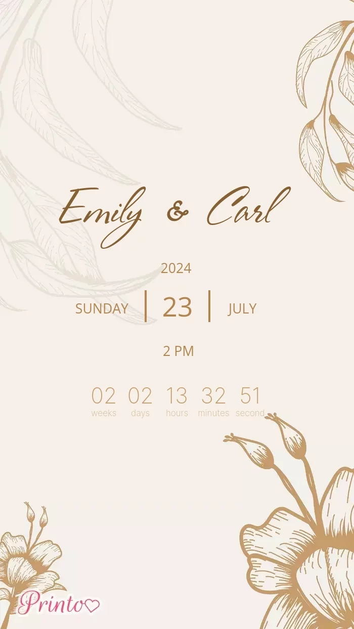 Wedding Invitation - Layout 1