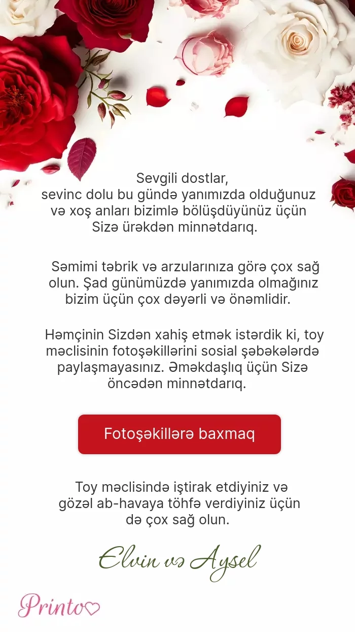 Toy foto hesabatı - Şablon 1