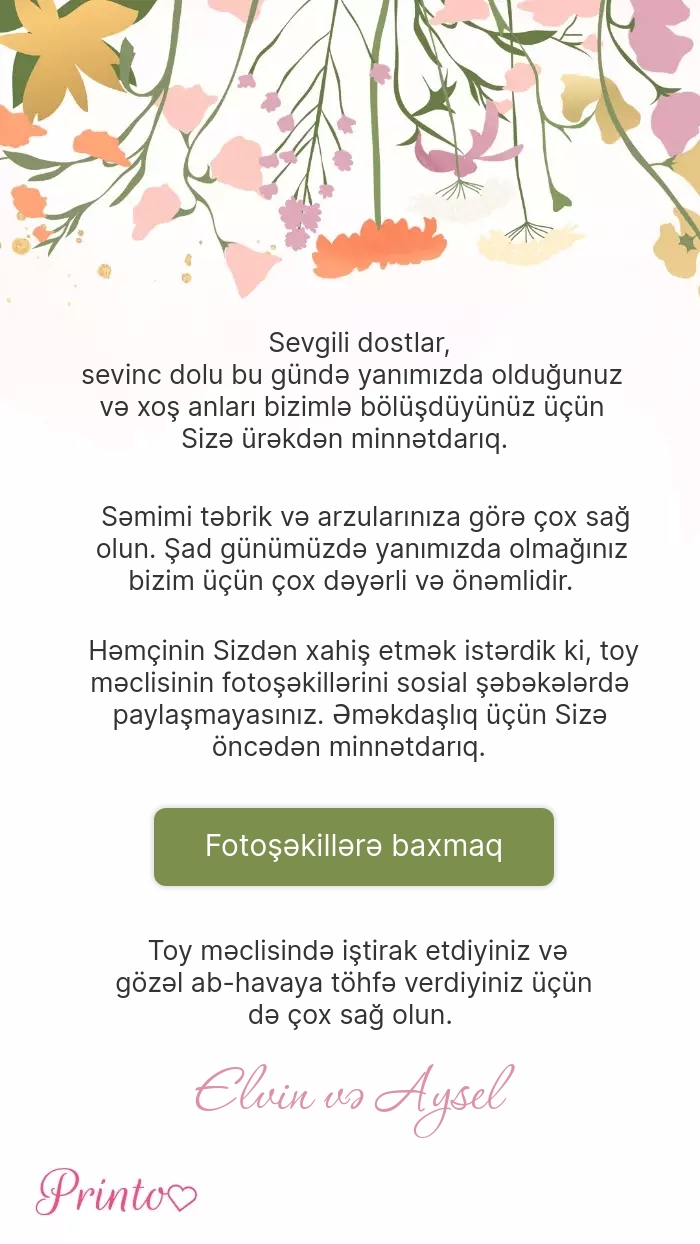 Toy foto hesabatı - Şablon 1