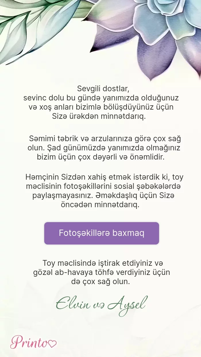 Toy foto hesabatı - Şablon 1