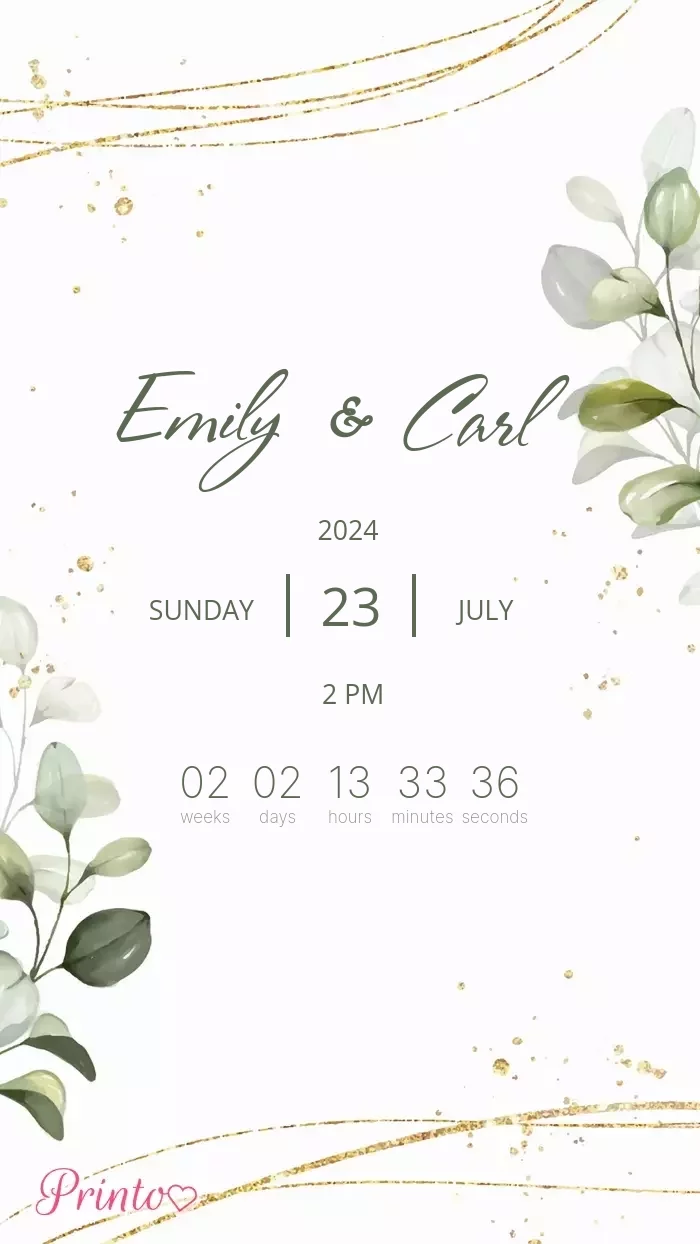 Wedding Invitation - Layout 1