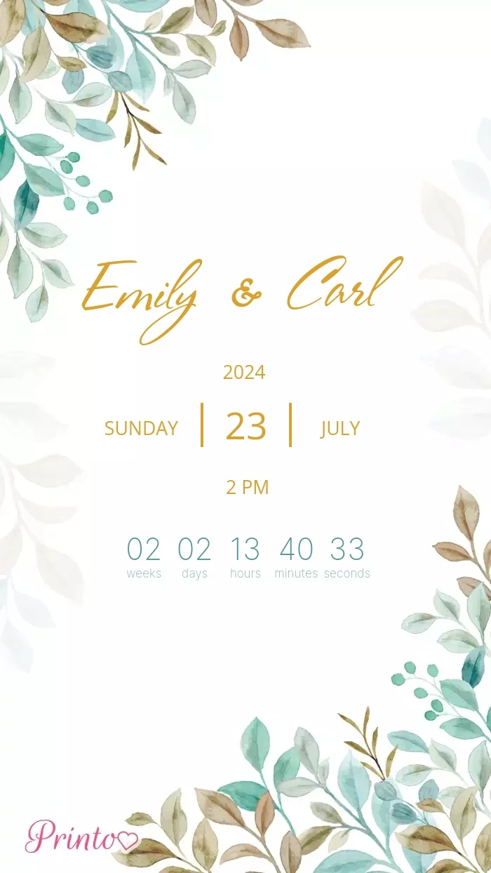 Wedding Invitation - Layout 1