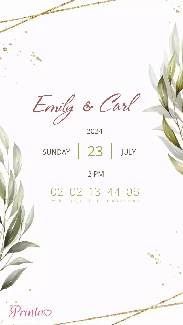 Wedding Invitation - Layout 1