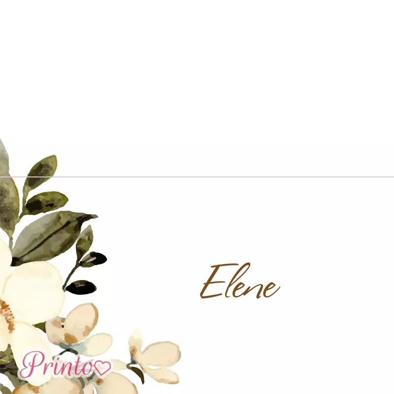 Place card template "Spring Symphony"