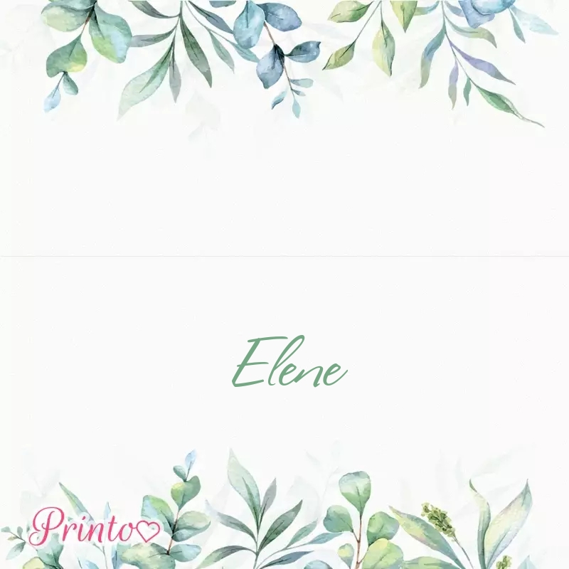Place card template ""