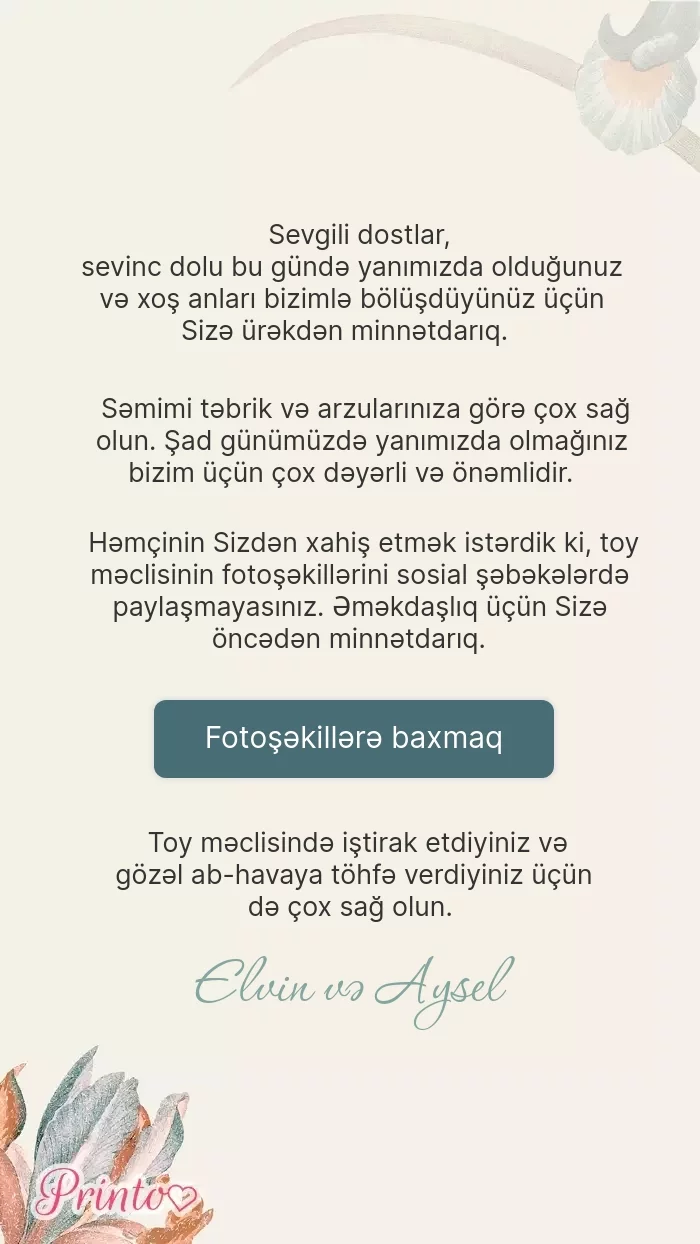 Toy foto hesabatı - Şablon 1