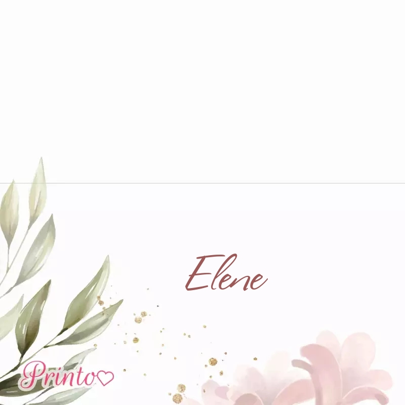 Place card template "Summer melody"
