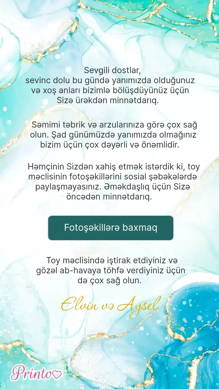 Toy foto hesabatı - Şablon 1