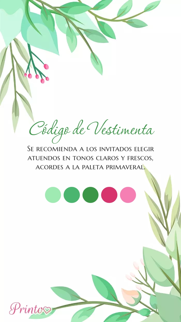 Código de vestimenta para la boda - Boceto 1