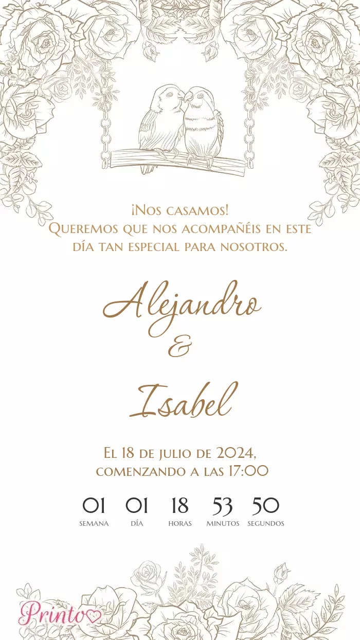 Invitación a la boda - Boceto 1