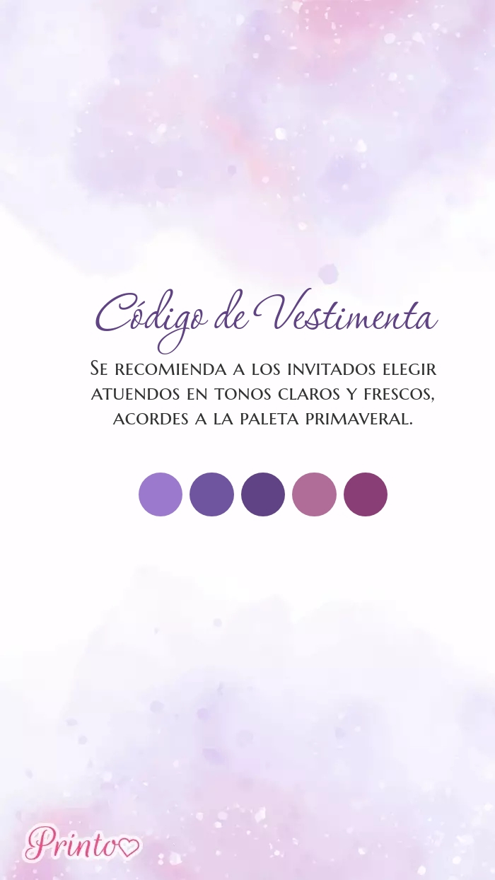 Código de vestimenta para la boda - Boceto 1