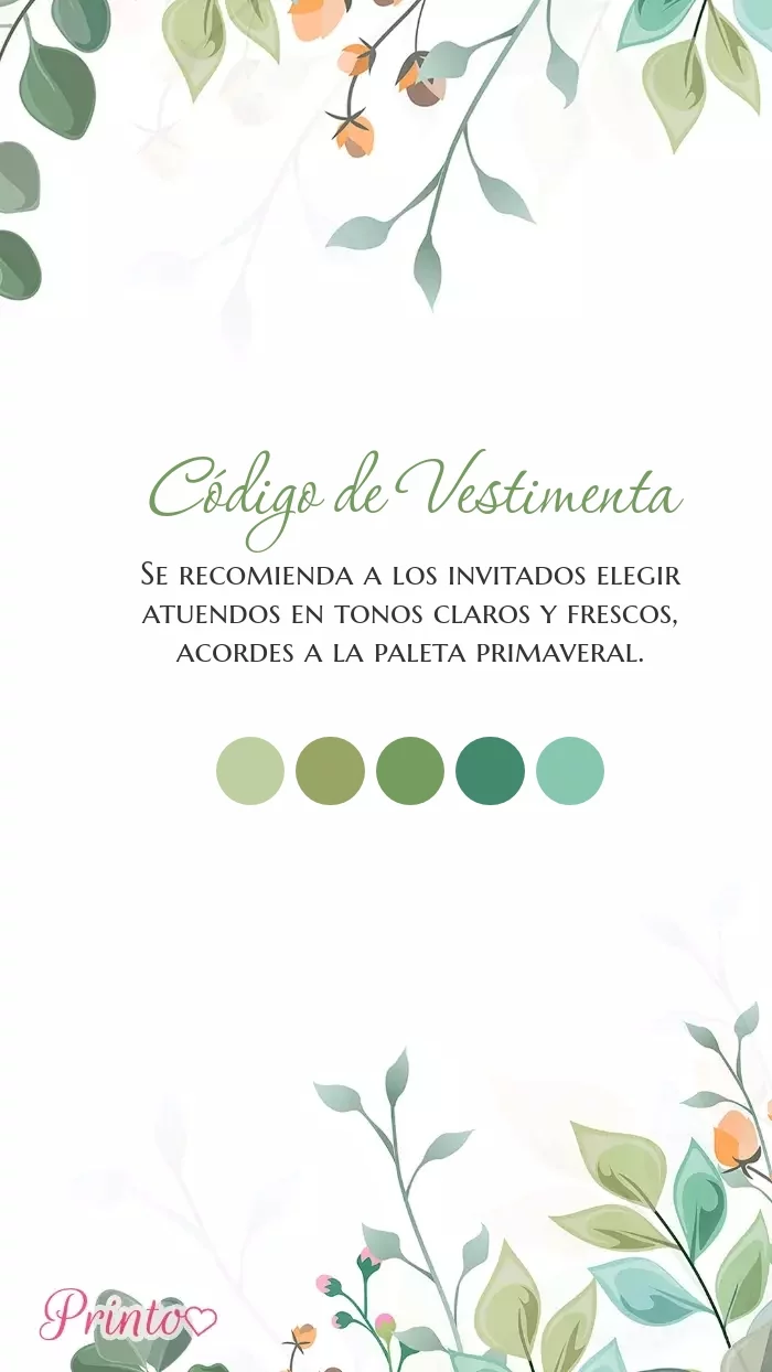 Código de vestimenta para la boda - Boceto 1