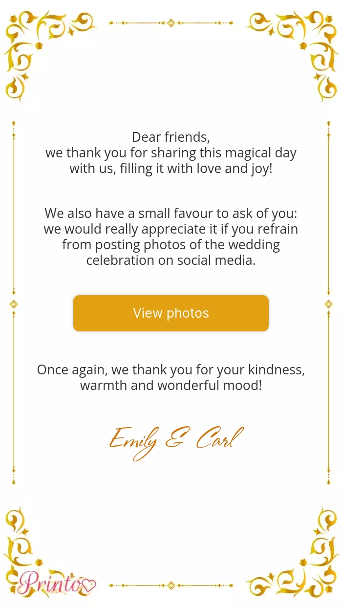 Wedding Photo Gallery - Layout 1