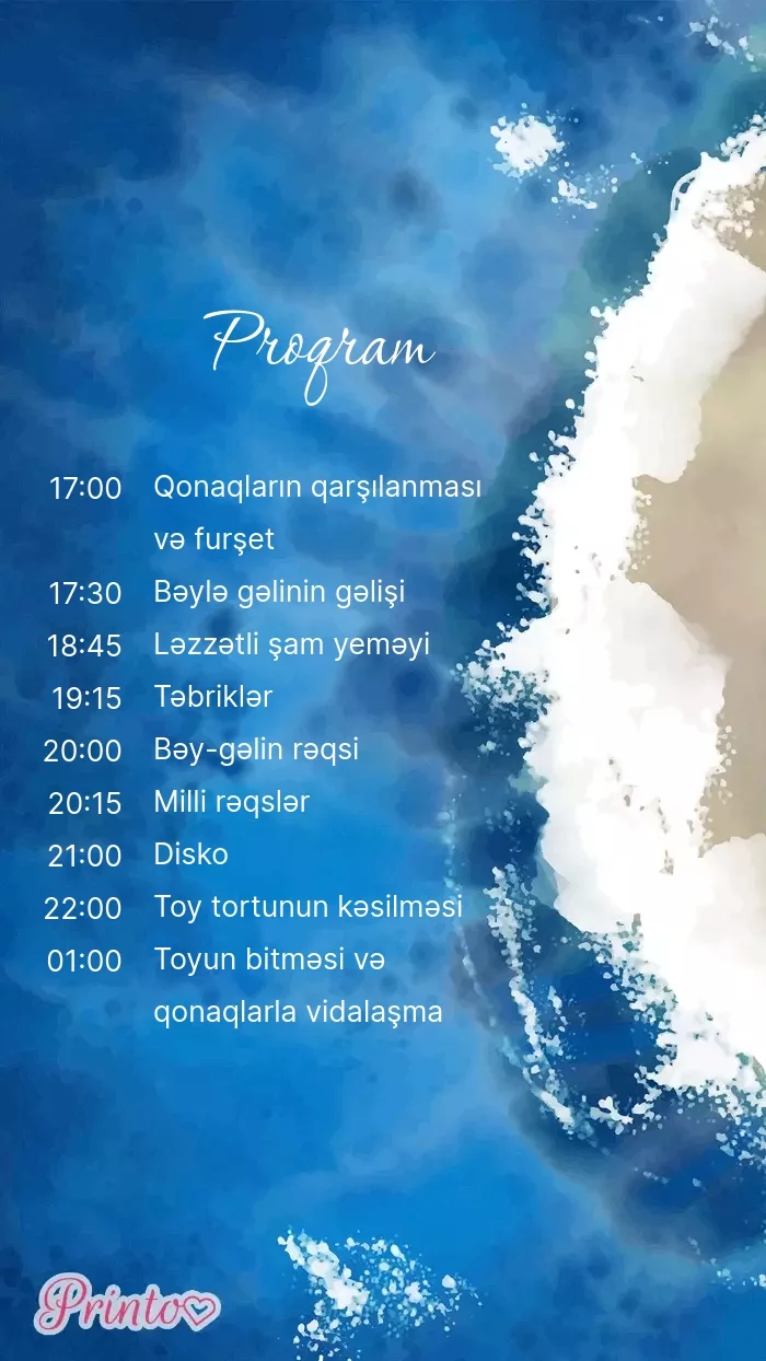 Toy proqramı - Şablon 1