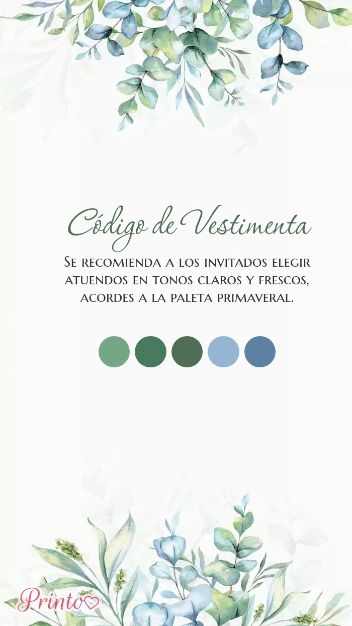 Código de vestimenta para la boda - Boceto 1