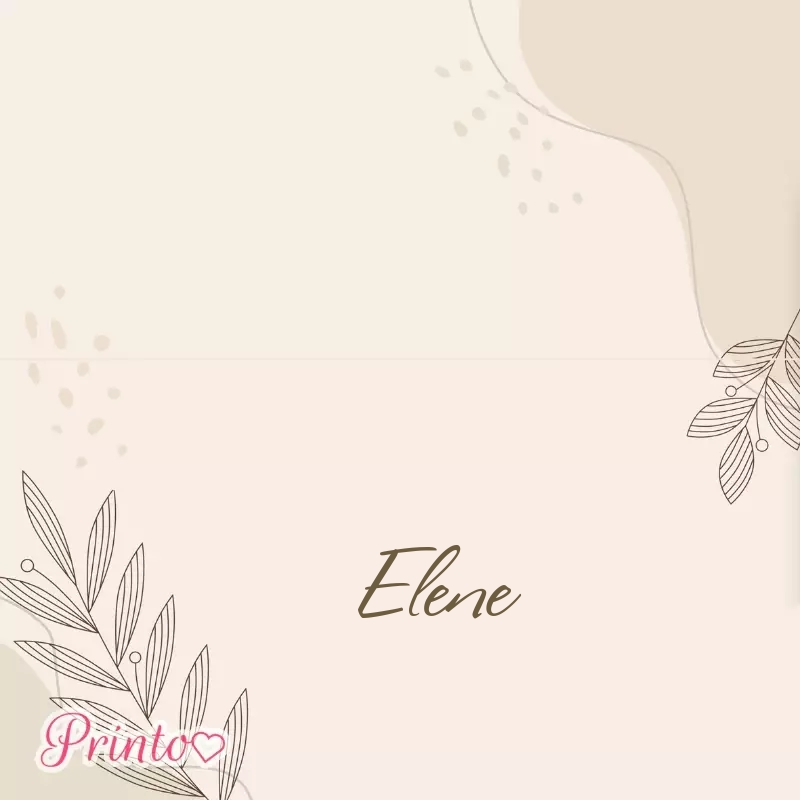 Place card template "Provence"