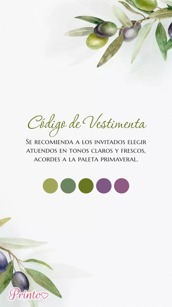 Código de vestimenta para la boda - Boceto 1