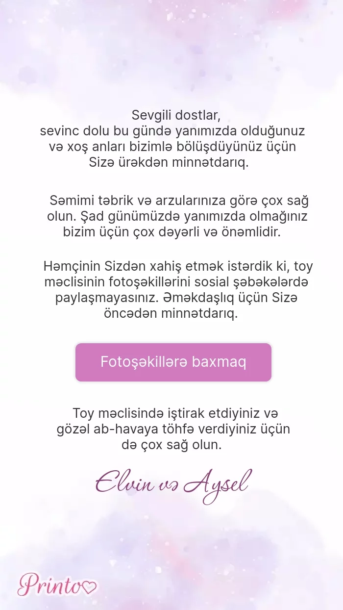 Toy foto hesabatı - Şablon 1